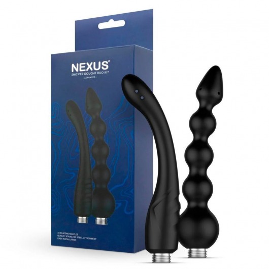 Набор из 2 насадок для анального душа Shower Douche Duo Kit - Nexus Range - купить с доставкой в Ессентуках