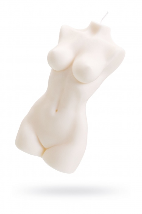Белая интерьерная свеча в форме женского торса - 850 гр. - Pecado - купить с доставкой в Ессентуках