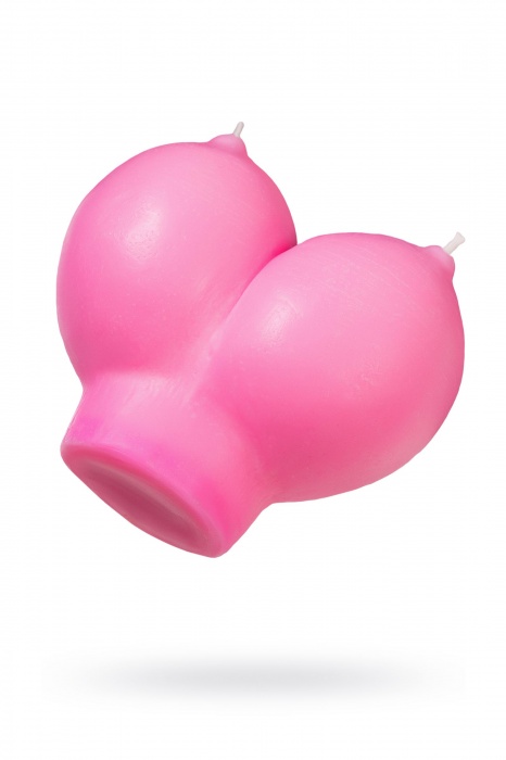 Розовая свеча «Сиськи» - 150 гр. - Pecado - купить с доставкой в Ессентуках