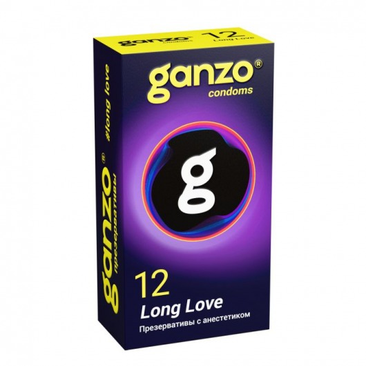 Презервативы с анестетиком для продления удовольствия Ganzo Long Love - 12 шт. - Ganzo - купить с доставкой в Ессентуках