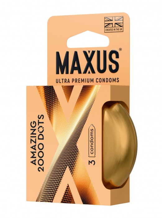 Точечные презервативы MAXUS 2000 Amazing Dots с железным кейсом - 3 шт. - Maxus - купить с доставкой в Ессентуках