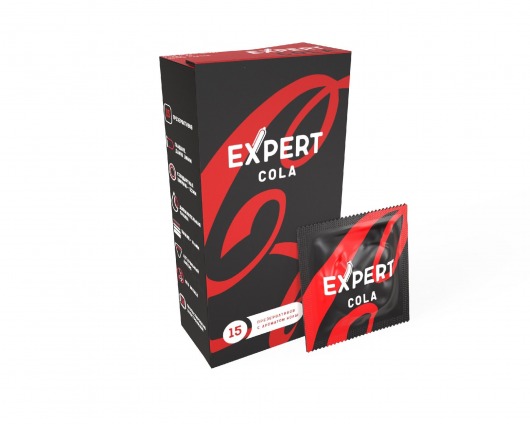 Презервативы с ароматом колы Expert Cola - 15 шт. - Expert - купить с доставкой в Ессентуках