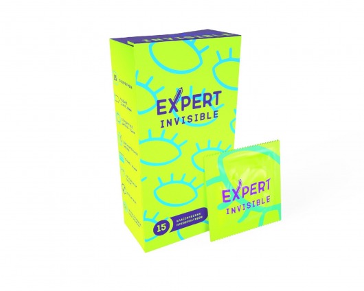 Ультратонкие презервативы Expert Invisible - 15 шт. - Expert - купить с доставкой в Ессентуках