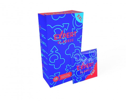 Презервативы увеличенного размера Expert Classic XXL - 15 шт. - Expert - купить с доставкой в Ессентуках