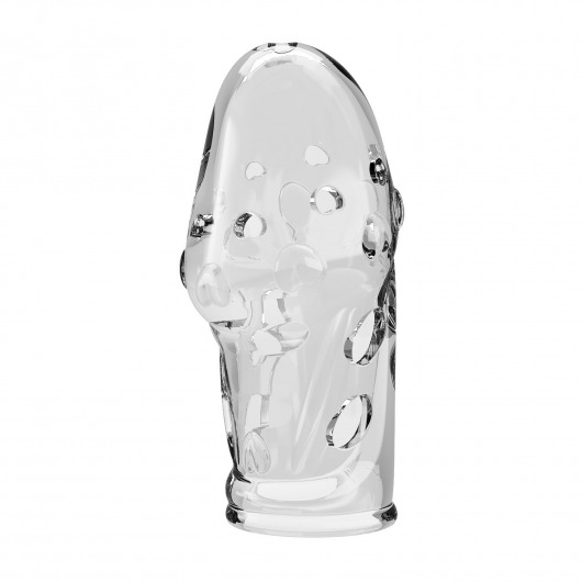 Прозрачная насадка на пенис Booker - 8 см. - Baile - в Ессентуках купить с доставкой