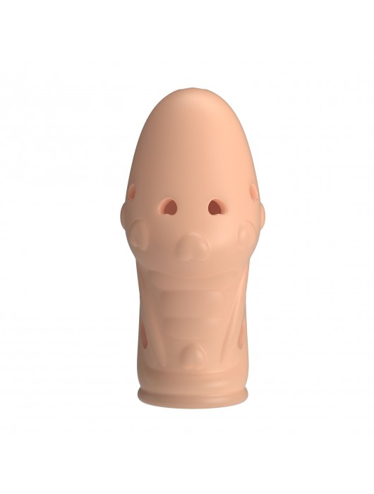 Телесная насадка на пенис Booker - 8 см. - Baile - в Ессентуках купить с доставкой