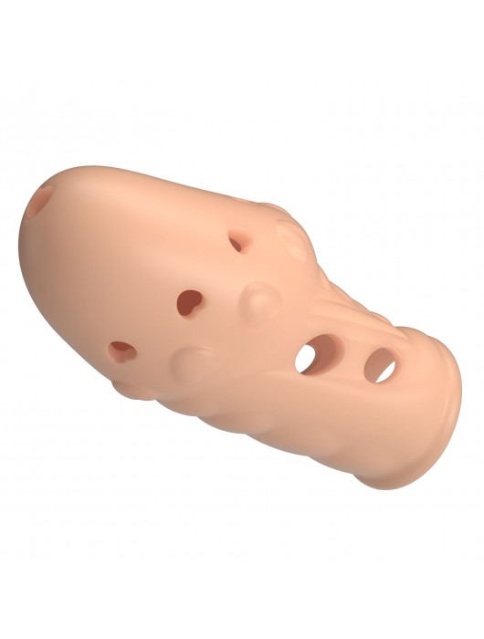 Телесная насадка на пенис Booker - 8 см. - Baile - в Ессентуках купить с доставкой