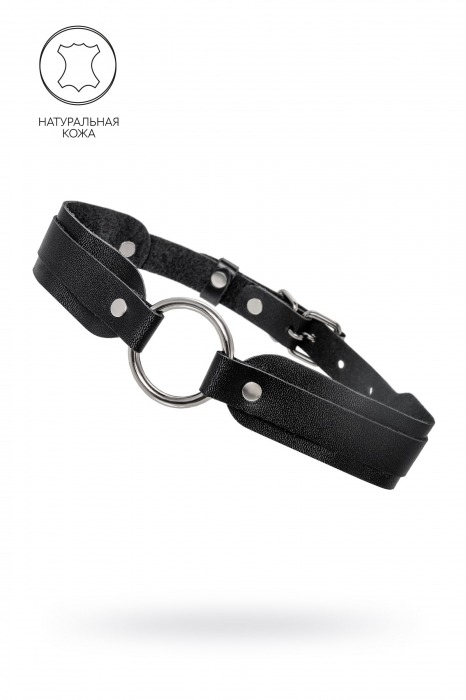 Черный кожаный чокер-ошейник со скруглёнными углами - Pecado - купить с доставкой в Ессентуках