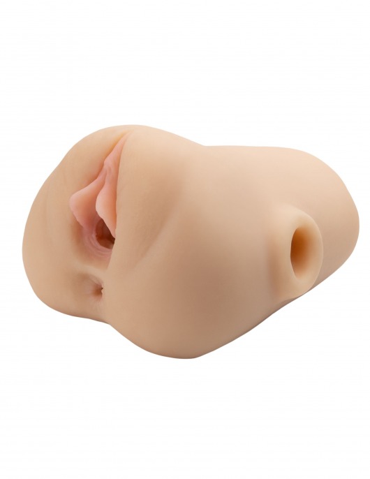 Телесный мастурбатор с вибрацией Double Pounder Vibrating Squeeze Stroker - Pipedream - в Ессентуках купить с доставкой