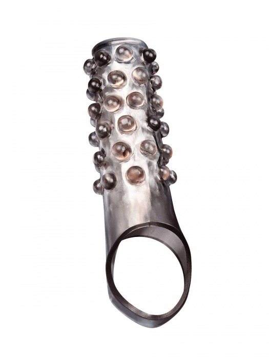 Дымчатая насадка на пенис с выпуклостями - 11 см. - Sex Expert - в Ессентуках купить с доставкой