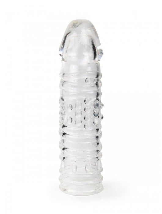 Прозрачная закрытая насадка на пенис - 17 см. - Sex Expert - в Ессентуках купить с доставкой