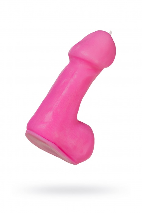 Розовая свеча в форме пениса - 47 гр. - Pecado - купить с доставкой в Ессентуках