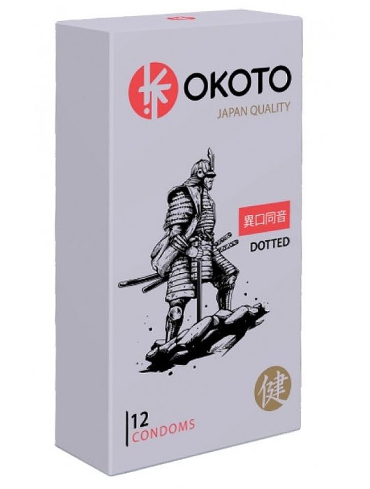 Точечные презервативы OKOTO Dotted - 12 шт. - Sitabella - купить с доставкой в Ессентуках
