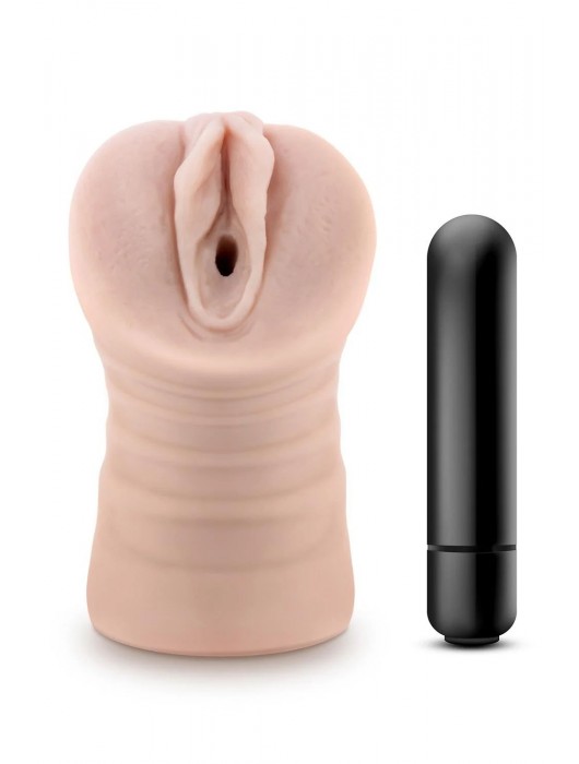 Телесный мастурбатор-вагина Ayumi с вибрацией - Blush Novelties - в Ессентуках купить с доставкой