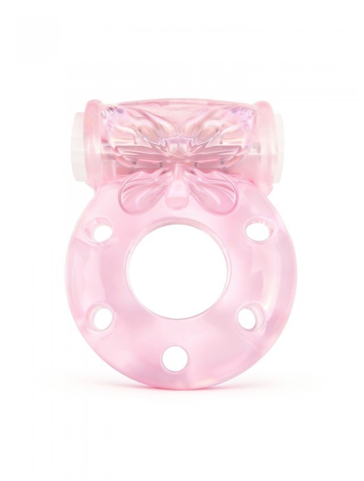 Розовое эрекционное виброкольцо с бабочкой - 1137 - в Ессентуках купить с доставкой