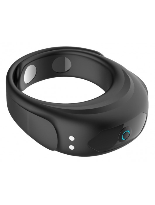 Черное эрекционное виброкольцо на ремешках - Boys of Toys - в Ессентуках купить с доставкой