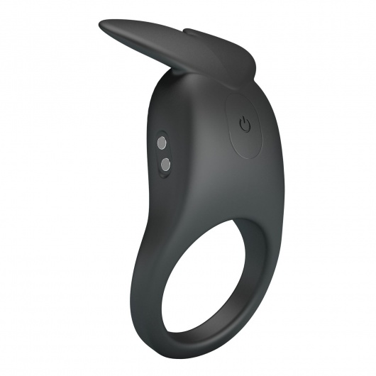 Черное перезаряжаемое виброкольцо Carlton - Baile - в Ессентуках купить с доставкой