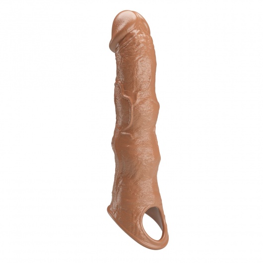 Карамельный фаллоудлинитель с 3 вставками - 28 см. - Baile - в Ессентуках купить с доставкой