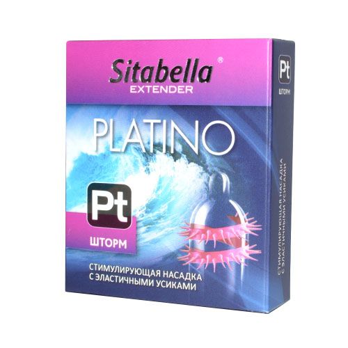 Стимулирующая насадка со спиралью из усиков Platino  Шторм - Sitabella - купить с доставкой в Ессентуках