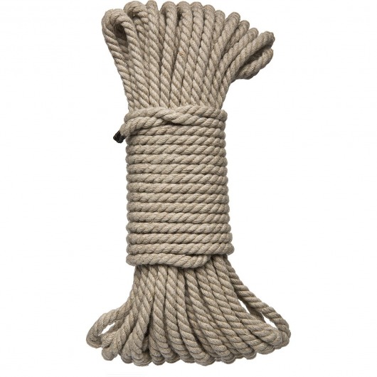 Бондажная пеньковая верёвка Kink Bind   Tie Hemp Bondage Rope 50 Ft - 15 м. - Doc Johnson - купить с доставкой в Ессентуках