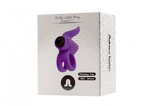 Эрекционное кольцо с подхватом мошонки и стимуляцией клитора Bullet Lastic Ring - Adrien Lastic - в Ессентуках купить с доставкой