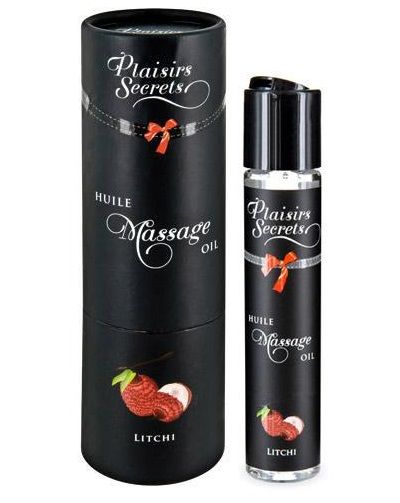 Массажное масло с ароматом личи Huile de Massage Gourmande Litchi - 59 мл. - Plaisir Secret - купить с доставкой в Ессентуках