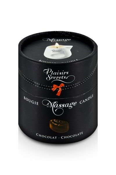 Массажная свеча с ароматом шоколада Bougie de Massage Gourmande Chocolat - 80 мл. - Plaisir Secret - купить с доставкой в Ессентуках