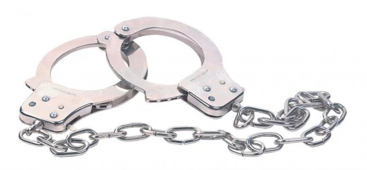 Наручники из металла с длинной цепочкой CHROME HANDCUFFS METAL HANDCUFFS W. KEY - NMC - купить с доставкой в Ессентуках