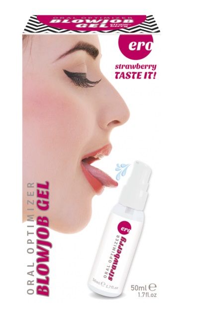 Увлажняющий гель для орального секса с ароматом клубники - 50 мл. - Ero - купить с доставкой в Ессентуках