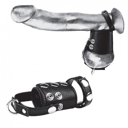 Кольцо на член и мошонку Cock Ring With 2  Ball Stretcher And Optional Weight Ring - BlueLine - в Ессентуках купить с доставкой