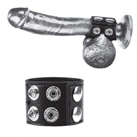 Ремень на член и мошонку 1.5  Cock Ring With Ball Strap - BlueLine - купить с доставкой в Ессентуках