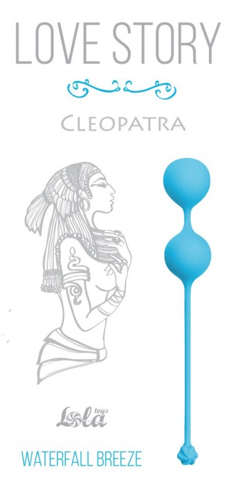 Голубые вагинальные шарики Cleopatra Waterfall Breeze - Lola Games
