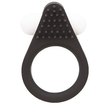 Чёрное эрекционное кольцо LIT-UP SILICONE STIMU RING 1 BLACK - Dream Toys - в Ессентуках купить с доставкой