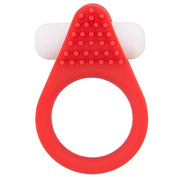 Красное эрекционное кольцо LIT-UP SILICONE STIMU RING 1 RED - Dream Toys - в Ессентуках купить с доставкой