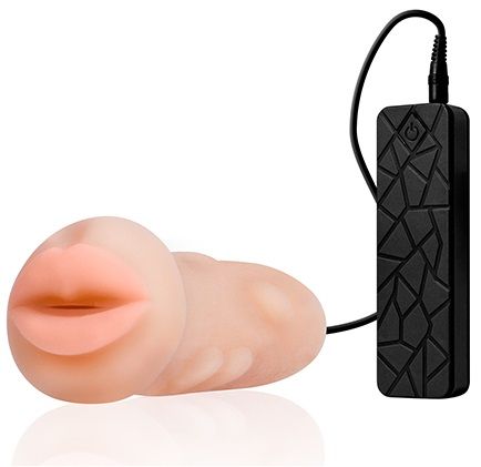 Мастурбатор-ротик с вибрацией REALSTUFF VIBRATING MASTURBATOR MOUTH - Dream Toys - в Ессентуках купить с доставкой