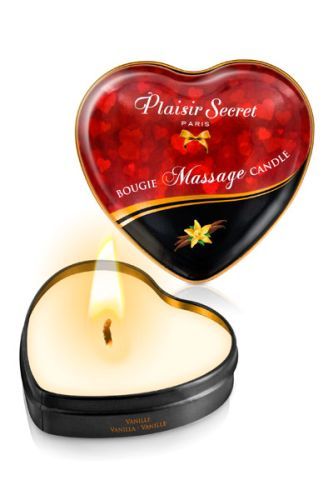 Массажная свеча с ароматом ванили Bougie Massage Candle - 35 мл. - Plaisir Secret - купить с доставкой в Ессентуках