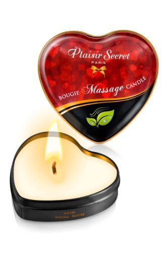 Массажная свеча с нейтральным ароматом Bougie Massage Candle - 35 мл. - Plaisir Secret - купить с доставкой в Ессентуках