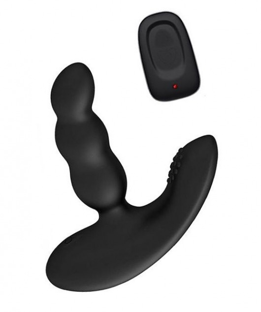 Черный силиконовый стимулятор простаты Levett Nitoc с пультом ДУ - Levett - в Ессентуках купить с доставкой