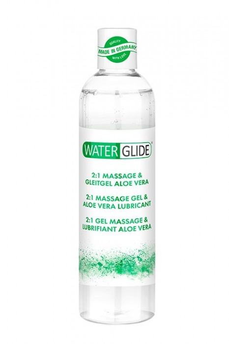 Гель-смазка 2-в-1 MASSAGE   LUBRICANT ALOE VERA - 300 мл. - Waterglide - купить с доставкой в Ессентуках