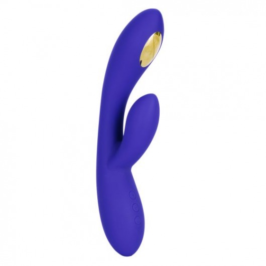 Фиолетовый вибратор с функцией электростимуляции Intimate E-Stimulator Dual Wand - 21,5 см. - California Exotic Novelties - купить с доставкой в Ессентуках