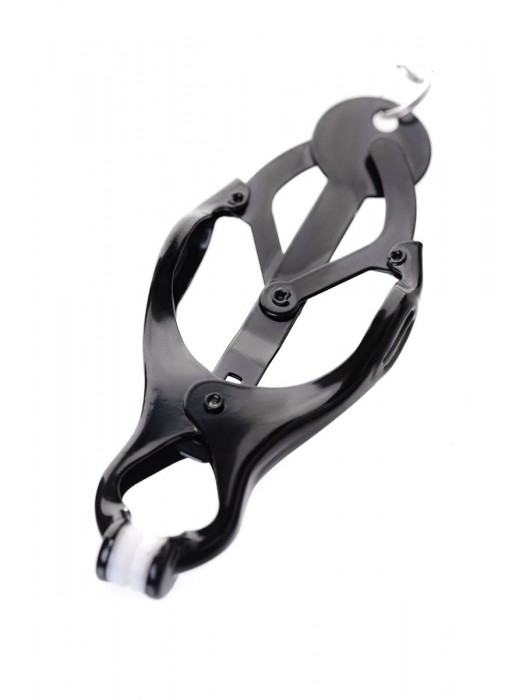 Черно-серебристые зажимы для сосков с кольцом для пениса TOYFA Metal - ToyFa - купить с доставкой в Ессентуках