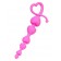 Розовая силиконовая анальная цепочка Sweety - 18,5 см. - ToyFa в Ессентуках Розовая силиконовая анальная цепочка Sweety - 18,5 см. - ToyFa