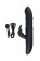 Черный вибратор-кролик Waname D-Splash Hail - 23,8 см. - WANAME