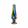 Радужная металлическая пробка Rainbow Metal Plug Medium - 11,1 см. - Evolved