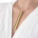 Золотистый вибромассажер-кулон Necklace Vibe - Le Wand