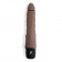 Коричневый вибромассажер 7  Realistic Vibrator - 20 см. - PowerCocks