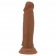 Коричневый фаллоимитатор с подвижной кожей Quentin - 18,4 см. - Baile купить с доставкой в интернет-магазине Orgasmix в Ессентуках Коричневый фаллоимитатор с подвижной кожей Quentin - 18,4 см. - Baile