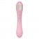Нежно-розовый двусторонний стимулятор Daisy Massager - 20,2 см. - Adrien Lastic