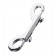 Серебристый двухсторонний карабин TOYFA Metal - ToyFa - купить с доставкой в Ессентуках